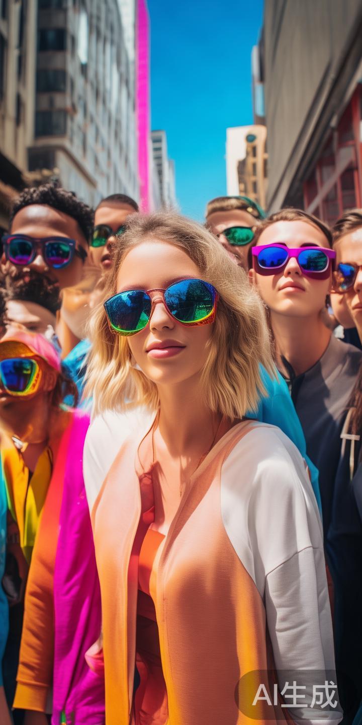 首先，Rainbow系列以其丰富多彩的镜框色彩引领