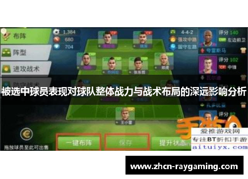 被选中球员表现对球队整体战力与战术布局的深远影响分析